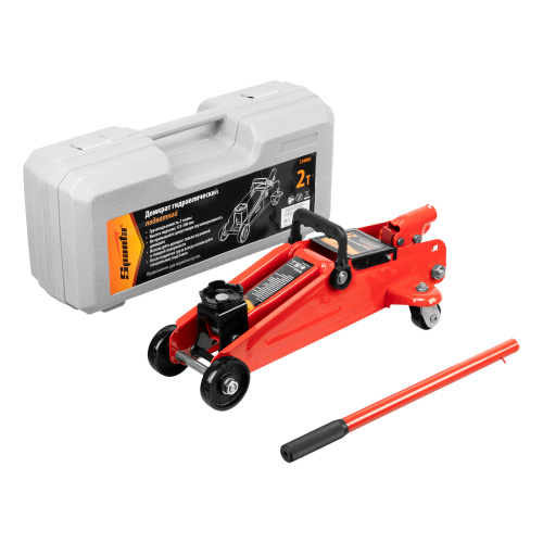 Домкрат гидравлический подкатной, 2 т, h подъема 125-300 мм, в пластиковом кейсе Sparta по ценам производителя в Екатеринбурге с доставкой по всей России