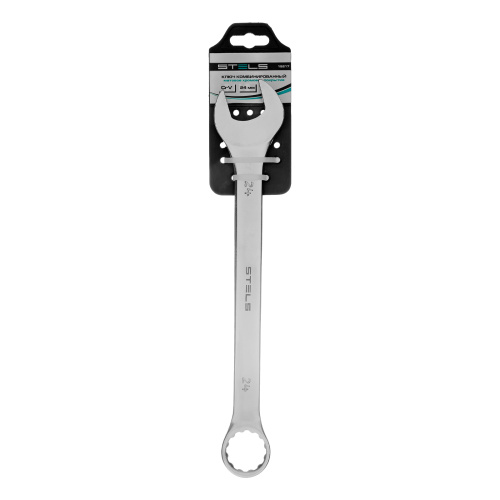 Ключ комбинированный, 24 мм, CrV, матовый хром Stels по ценам производителя в Екатеринбурге с доставкой по всей России
