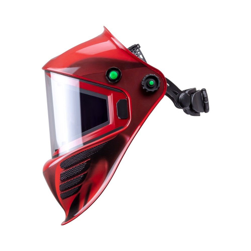 Маска сварщика КОРУНД МЕГА красная (ф-р MEGA LED) в коробке по ценам производителя в Екатеринбурге с доставкой по всей России