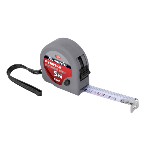 Рулетка Fine,5 м х 19 мм,пластиковый корпус Matrix по ценам производителя в Екатеринбурге с доставкой по всей России