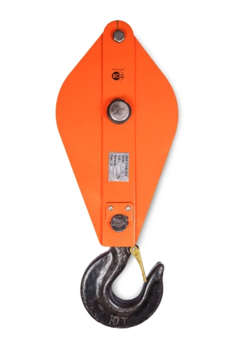 Блок монтажный однорольный с  крюком TOR 10 т с откидной щекой по ценам производителя в Екатеринбурге с доставкой по всей России