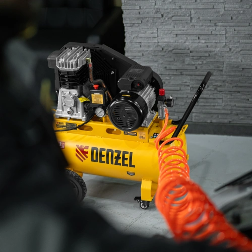 Компрессор воздушный рем. привод BCI 2100/50, 2,1 кВт, 50 литров, 400 л/мин Denzel по ценам производителя в Екатеринбурге с доставкой по всей России