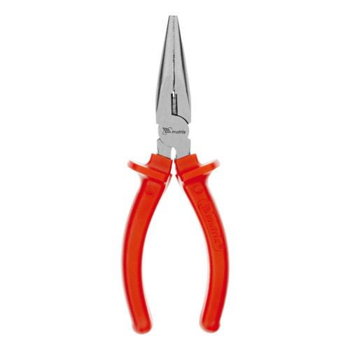 Длинногубцы прямые Econom, 160 мм, шлифованные, пластмассовые рукоятки Matrix по ценам производителя в Екатеринбурге с доставкой по всей России