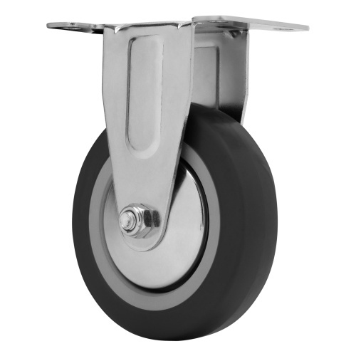 Колесо неповоротное D 100 мм, крепление  платформенное Сибртех по ценам производителя в Екатеринбурге с доставкой по всей России