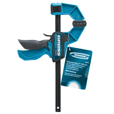 Струбцина реечная, быстрозажимная, пистолетного типа, пошаговый механизм, пластиковый корпус, 150 мм Gross по ценам производителя в Екатеринбурге с доставкой по всей России