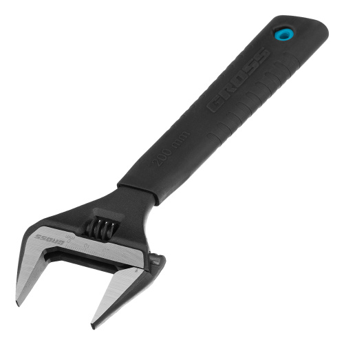 Ключ разводной, 200 мм, CrV, тонкие губки, защитные насадки Gross по ценам производителя в Екатеринбурге с доставкой по всей России