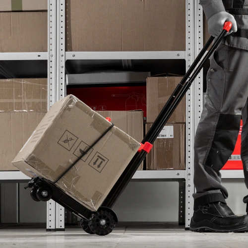 Тележка хозяйственная, складная, 4 колесная, грузоподъемность 40 кг Matrix по ценам производителя в Екатеринбурге с доставкой по всей России