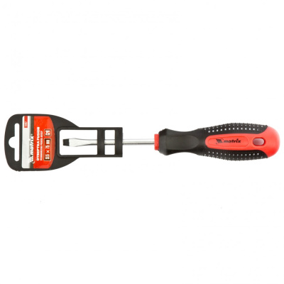 Отвертка Fusion, SL5 х 75 мм, CrV, трехкомпонентная рукоятка "Anti slip" Matrix по ценам производителя в Екатеринбурге с доставкой по всей России