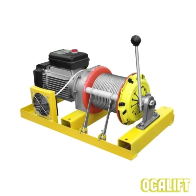 Лебёдка строительная OCALIFT TSA-CL 300/600кг 60м 220в СВОБОДНЫЙ спуск (алюминиевый корпус) по ценам производителя в Екатеринбурге с доставкой по всей России