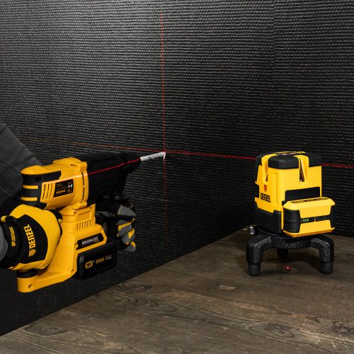 Лазерный уровень LX 05 Red, 20 м, 635 нм, аккумулятор Li 5200 mAh, резьба 5/8" Denzel по ценам производителя в Екатеринбурге с доставкой по всей России