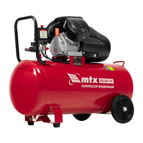 Компрессор воздушный КК-2200/100, 2,2 кВт, 350 л/мин, 100 л, прямой привод, масляный MTX по ценам производителя в Екатеринбурге с доставкой по всей России