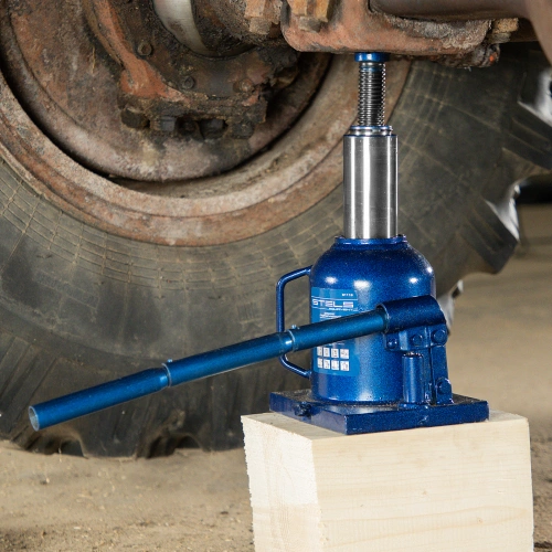 Домкрат гидравлический бутылочный телескопический, 10 т, H подъема 170-430 мм Stels по ценам производителя в Екатеринбурге с доставкой по всей России