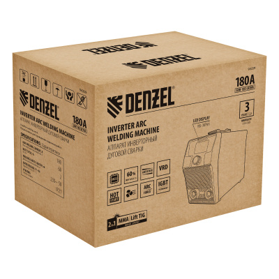Аппарат инвертор. дуговой сварки SDR-185 Ultra, 180 А, ПВ 60% Denzel по ценам производителя в Екатеринбурге с доставкой по всей России