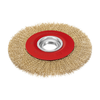 Щетка для точила, 200 мм, посадка 32 мм, плоская, латунированная витая проволока Matrix по ценам производителя в Екатеринбурге с доставкой по всей России