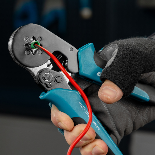 Клещи (пресс-клещи) для обжима наконечников электропроводов с сечением 0.25-8 мм2 Gross по ценам производителя в Екатеринбурге с доставкой по всей России