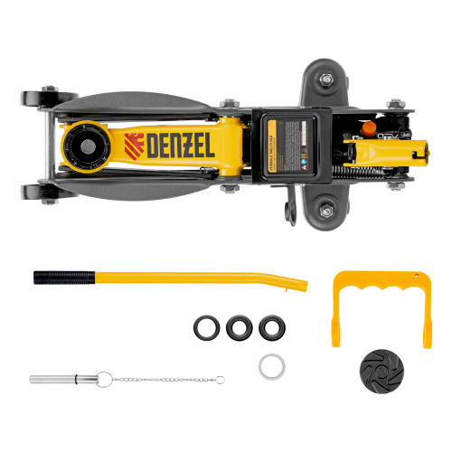 Домкрат гидравлический подкатной с фиксатором, 2 т, 130-330 мм Denzel по ценам производителя в Екатеринбурге с доставкой по всей России