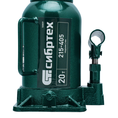Домкрат гидравлический бутылочный, 20 т, 215-405 мм Сибртех по ценам производителя в Екатеринбурге с доставкой по всей России