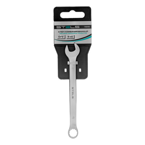 Ключ комбинированный, 9 мм, CrV, матовый хром Stels по ценам производителя в Екатеринбурге с доставкой по всей России