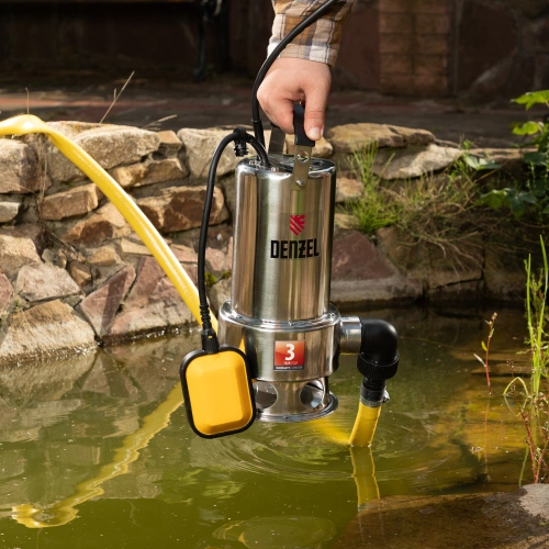 Дренажный насос DP1100X, 1100 Вт, подъем 11 м, 15500 л/ч Denzel по ценам производителя в Екатеринбурге с доставкой по всей России