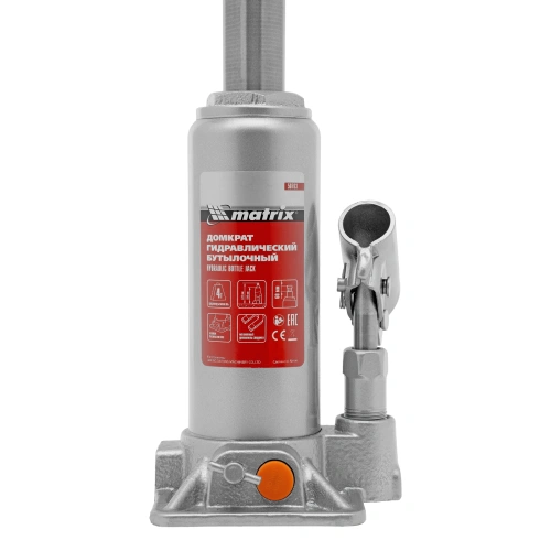 Домкрат гидравлический бутылочный, 4 т, h подъема 194-372 мм Matrix по ценам производителя в Екатеринбурге с доставкой по всей России