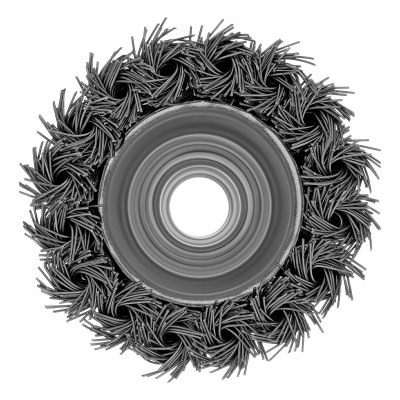 Щетка для УШМ, 65 мм, М14, "чашка", крученая проволока 0.5 мм Matrix по ценам производителя в Екатеринбурге с доставкой по всей России