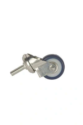 Колесо аппаратное поворотное SCtv 25 50 мм с болтом (синяя резина) по ценам производителя в Екатеринбурге с доставкой по всей России