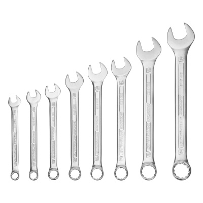 Набор ключей комбинированных 8-19 мм, 8 шт, CrV, холодный штамп Gross по ценам производителя в Екатеринбурге с доставкой по всей России