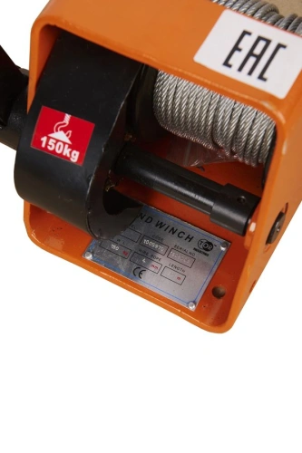 Лебедка ручная барабанная с тросом  150кг  20м со съемной ручкой TOR GR по ценам производителя в Екатеринбурге с доставкой по всей России