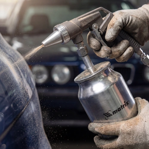 Пистолет пескоструйный с нижним бачком, пневматический Matrix по ценам производителя в Екатеринбурге с доставкой по всей России