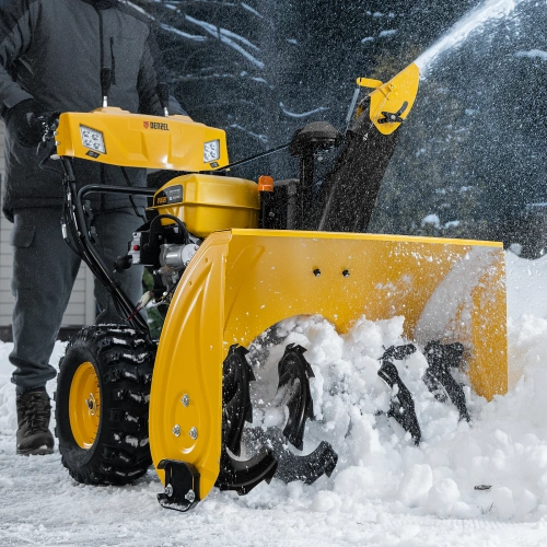 Бензиновая снегоуборочная машина SBL 711D PRO, 302cc, эл.старт, фара, обогрев, блок. дифф. Denzel по ценам производителя в Екатеринбурге с доставкой по всей России