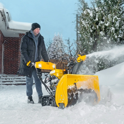 Бензиновая снегоуборочная машина SBL 711DT PRO, 420cc, гусеницы, эл.старт, блок. дифф. Denzel по ценам производителя в Екатеринбурге с доставкой по всей России