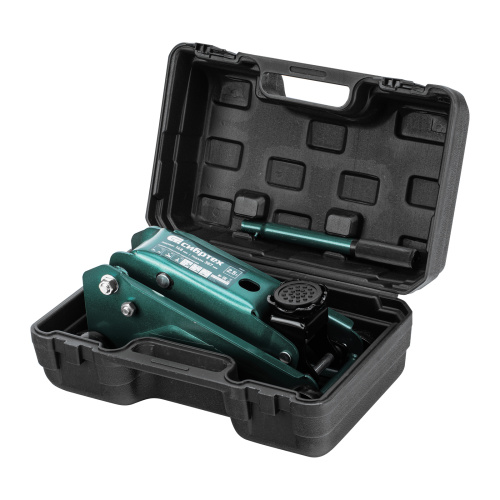 Домкрат гидравлический подкатной, 2,5 т, 148-387 мм, в пласт. кейсе Сибртех по ценам производителя в Екатеринбурге с доставкой по всей России