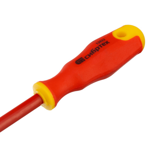 Отвертка диэлектрическая SL4 х 100 мм, CrV, до 1000 В, двухкомпонентная рукоятка Сибртех по ценам производителя в Екатеринбурге с доставкой по всей России