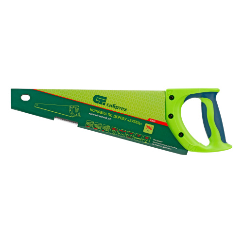 Ножовка по дереву"Зубец" для точных пильных работ, 350 мм, каленый зуб 2D, 14 TPI, двухкомпонентная рукоятка Сибртех по ценам производителя в Екатеринбурге с доставкой по всей России