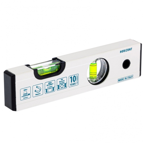 Уровень алюминиевый, 200 мм, фрезерованный, 2 глазка, магнитный Gross по ценам производителя в Екатеринбурге с доставкой по всей России