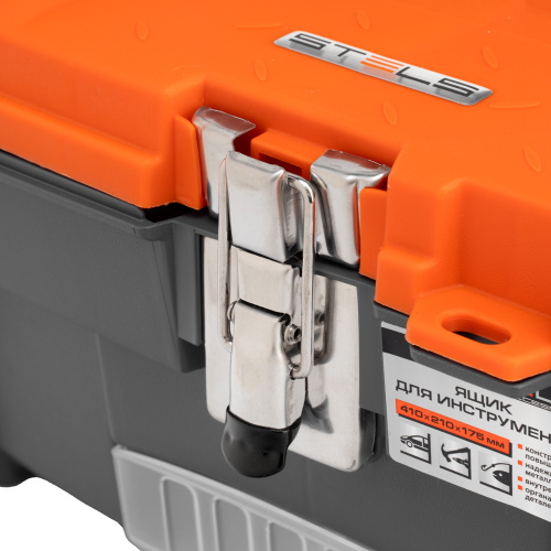 Ящик для инструмента с мет. замками 16", 410х210x175 мм Stels по ценам производителя в Екатеринбурге с доставкой по всей России