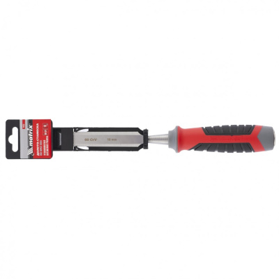 Долото-стамеска, 18 мм, 60 CrV, трехкомпонентная обрезиненная рукоятка Matrix по ценам производителя в Екатеринбурге с доставкой по всей России