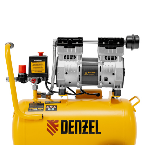 Компрессор DLS950/24 безмаслянный малошумный 950 Вт, 165 л/мин, ресивер 24 л Denzel по ценам производителя в Екатеринбурге с доставкой по всей России