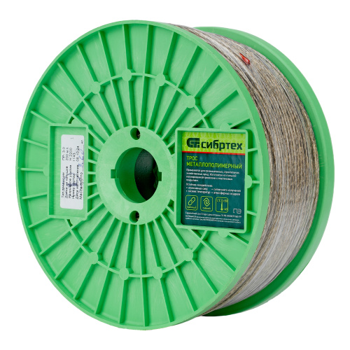 Трос металлополимерный прозрачный ПР-3.0, толщина 3.0 мм, катушка 200 метров Сибртех по ценам производителя в Екатеринбурге с доставкой по всей России
