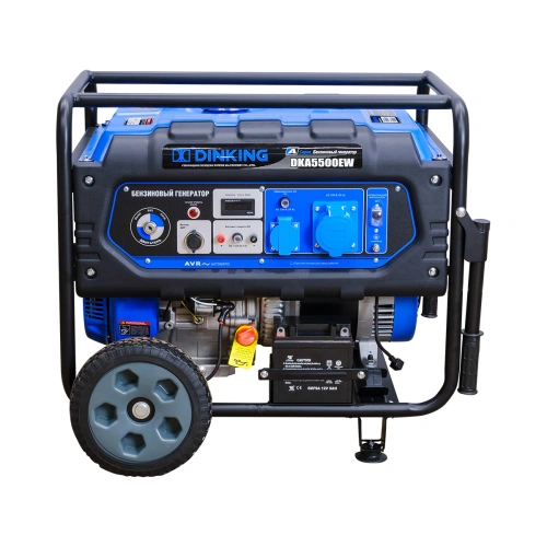 Генератор бензиновый Dinking DKA5500EW (5,5кВт, электростартер, 15лс, колёса) по ценам производителя в Екатеринбурге с доставкой по всей России