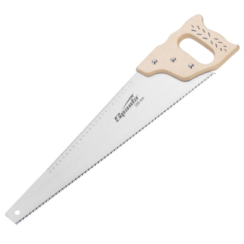 Ножовка по дереву, 400 мм, 7-8 TPI, каленый зуб, линейка, деревянная рукоятка Sparta по ценам производителя в Екатеринбурге с доставкой по всей России