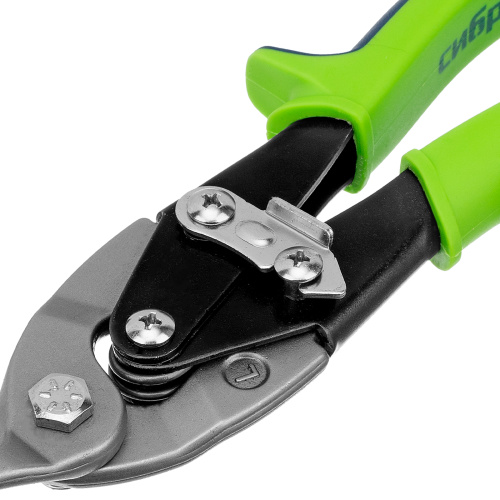 Ножницы по металлу, 250 мм, левый рез, сталь С55, двухкомпонентные рукоятки СИБРТЕХ по ценам производителя в Екатеринбурге с доставкой по всей России