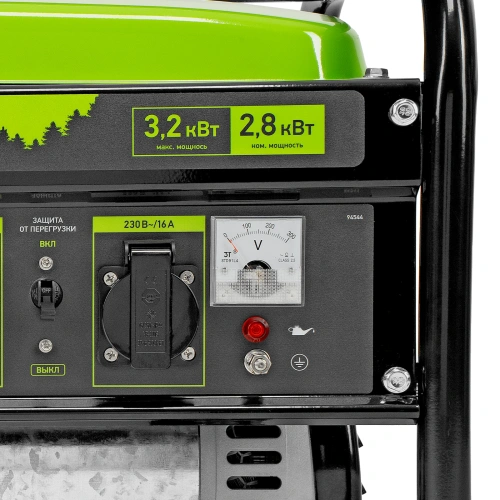 Генератор бензиновый БС-3500, 3.2 кВт, 230В, четырехтактный, 15 л, ручной стартер Сибртех по ценам производителя в Екатеринбурге с доставкой по всей России