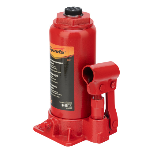Домкрат гидравлический бутылочный, 5 т, h подъема 195-380 мм Sparta по ценам производителя в Екатеринбурге с доставкой по всей России