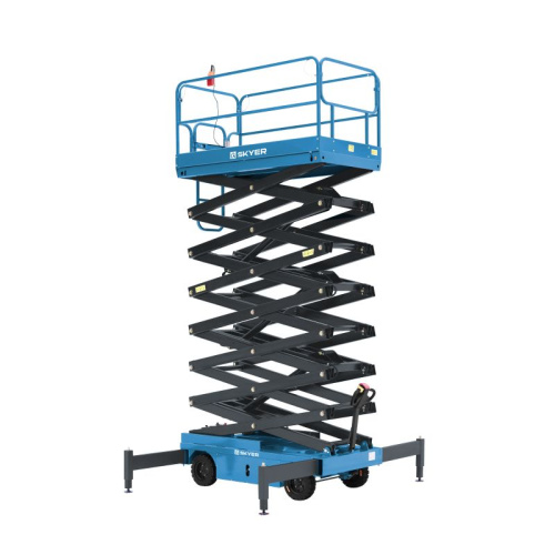 Подъемник самоходный электрический ножничный ведомый SKYER SPF1305 по ценам производителя в Екатеринбурге с доставкой по всей России
