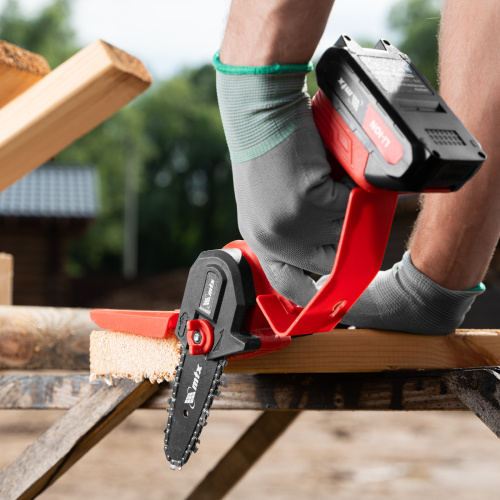 Цепная мини-пила аккумуляторная, MCS-100, шина 100 мм, Li-Ion, 20 В MTX по ценам производителя в Екатеринбурге с доставкой по всей России