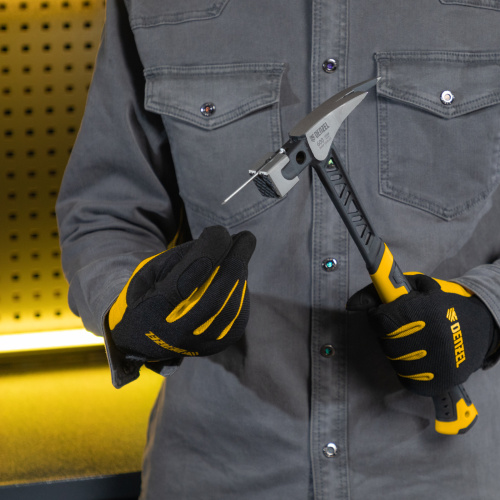 Молоток кровельщика 600 г, цельнокованый, боек с магнитом, двухкомп. обрезин. рук-ка Denzel по ценам производителя в Екатеринбурге с доставкой по всей России