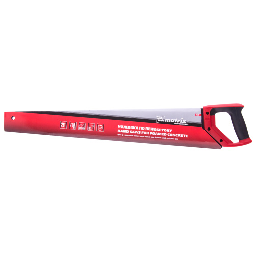 Ножовка по пенобетону, 700 мм, защитное покрытие, твердосплавные напайки на зубья, двухкомпонентная рукоятка Matrix по ценам производителя в Екатеринбурге с доставкой по всей России