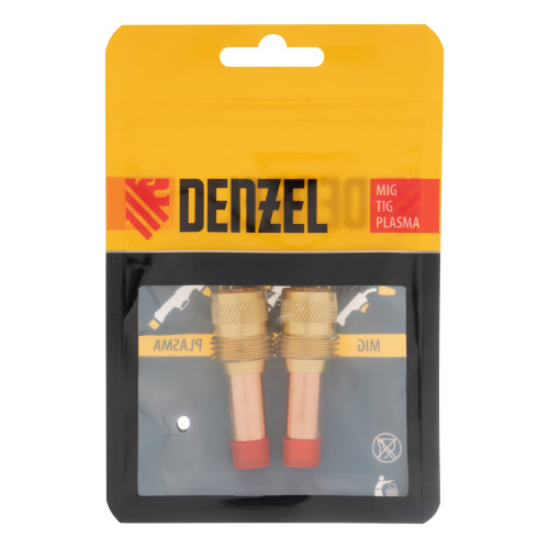 Держатель цанги с газовой линзой для электрода 2,4 мм, 2 шт Denzel по ценам производителя в Екатеринбурге с доставкой по всей России