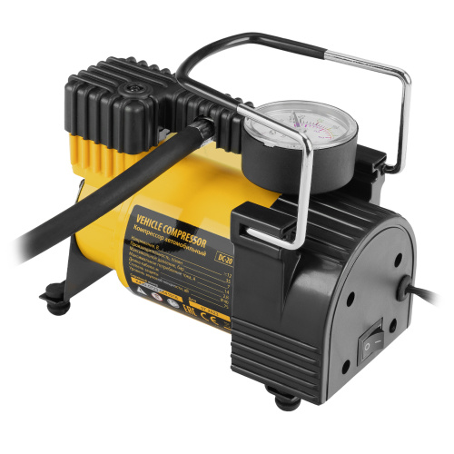 Компрессор автомобильный DС-20,12 В, 7 атм, 35 л/мин Denzel по ценам производителя в Екатеринбурге с доставкой по всей России